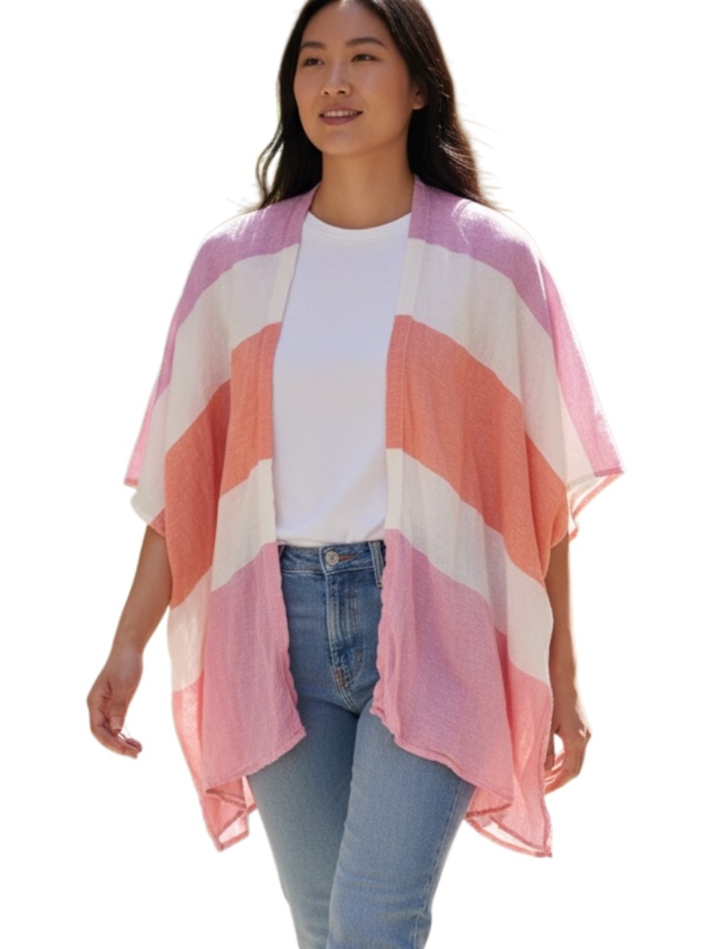 Faith of Zoe Blush Pink Linen Top - One Size